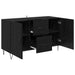 Bufet cu sertar Stejar Negru 100 x 36 x 60 cm Lemn compozit - WALTI WALTI