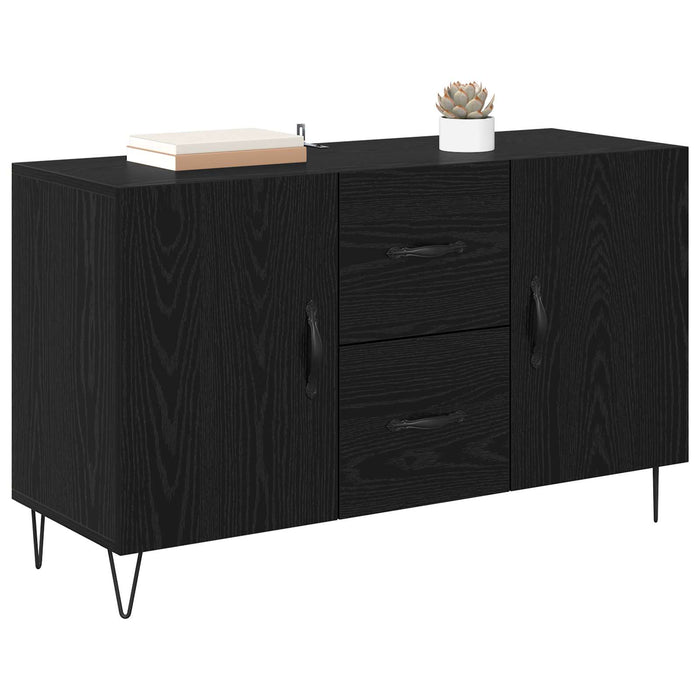 Bufet cu sertar Stejar Negru 100 x 36 x 60 cm Lemn compozit - WALTI WALTI