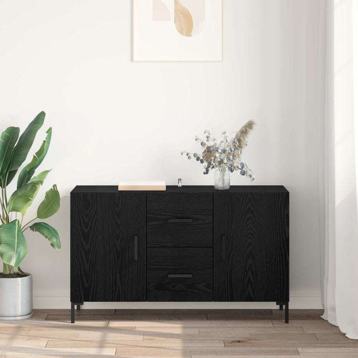 Bufet cu sertar Stejar Negru 100 x 36 x 60 cm Lemn compozit - WALTI WALTI