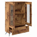 Bufet Lemn Vechi 69,5 x 31 x 115 cm Lemn Stratificat și Sticlă - WALTI WALTI
