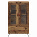 Bufet Lemn Vechi 69,5 x 31 x 115 cm Lemn Stratificat și Sticlă - WALTI WALTI