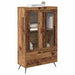 Bufet Lemn Vechi 69,5 x 31 x 115 cm Lemn Stratificat și Sticlă - WALTI WALTI