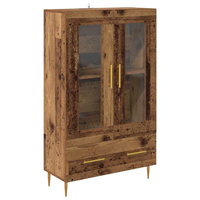 Bufet Lemn Vechi 69,5 x 31 x 115 cm Lemn Stratificat și Sticlă - WALTI WALTI
