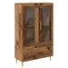 Bufet Lemn Vechi 69,5 x 31 x 115 cm Lemn Stratificat și Sticlă - WALTI WALTI