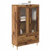 Bufet Lemn Vechi 69,5 x 31 x 115 cm Lemn Stratificat și Sticlă - WALTI WALTI