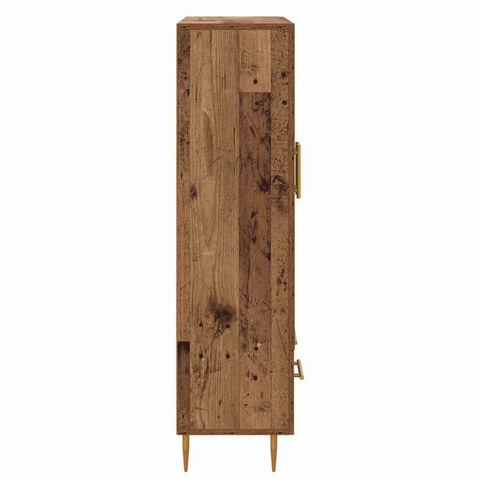 Bufet Lemn Vechi 69,5 x 31 x 115 cm Lemn Stratificat și Sticlă - WALTI WALTI