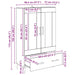 Bufet cu sertar Stejar Artizanal 69,5 x 31 x 115 cm - WALTI WALTI