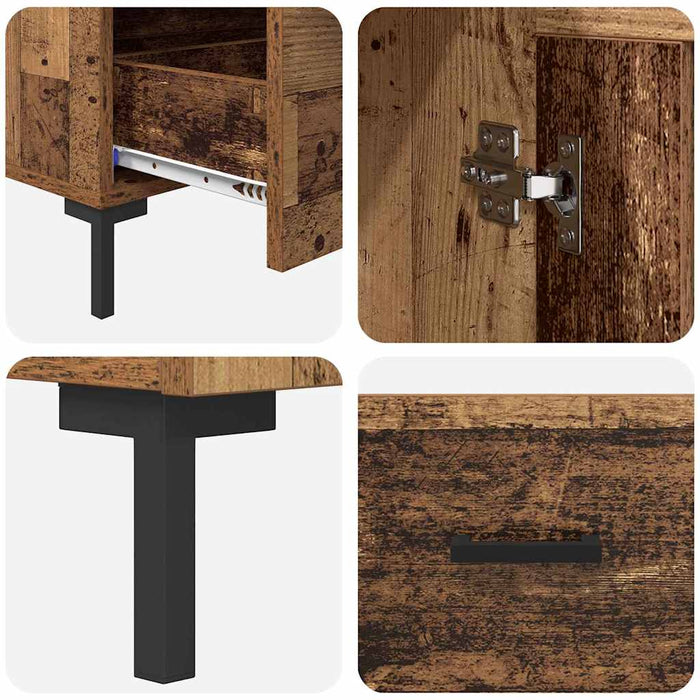 Bufet cu sertar Lemn Vechi 69,5 x 31 x 115 cm Lemn compozit - WALTI WALTI