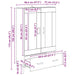 Bufet Corona Stejar Artizanal 69,5 x 31 x 115 cm Lemn compozit - WALTI WALTI