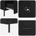 Bufet Corona Stejar Negru 69,5 x 31 x 115 cm Lemn compozit - WALTI WALTI