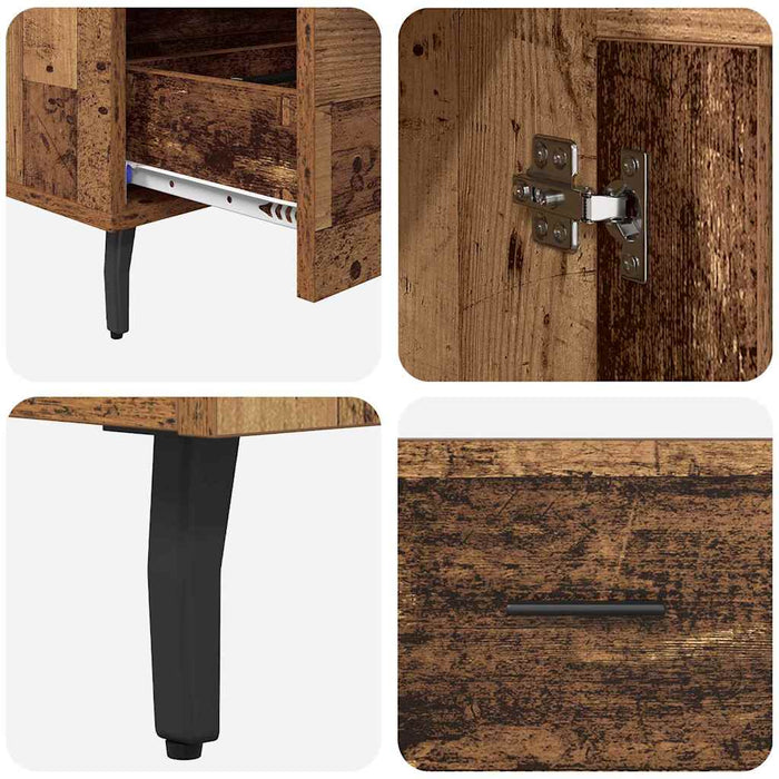 Bufet cu sertar Lemn Vechi 69,5 x 31 x 115 cm Lemn compozit - WALTI WALTI