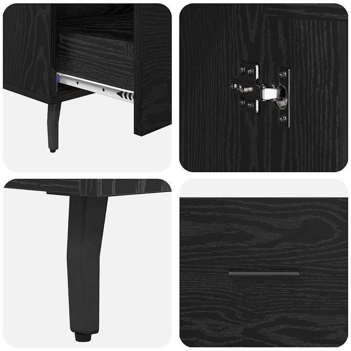 Bufet cu sertar Stejar Negru 69,5 x 31 x 115 cm Lemn compozit - WALTI WALTI