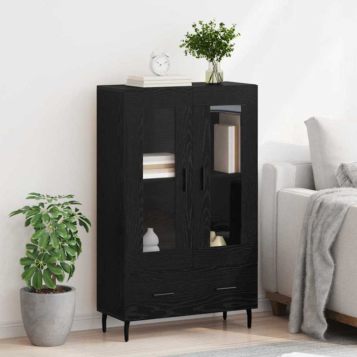 Bufet cu sertar Stejar Negru 69,5 x 31 x 115 cm Lemn compozit - WALTI WALTI