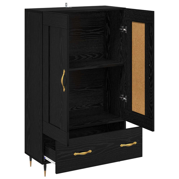 Bufet cu sertar Stejar Negru 69,5 x 31 x 115 cm Lemn compozit - WALTI WALTI