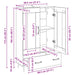 Bufet cu sertar Stejar Negru 69,5 x 31 x 115 cm Lemn compozit - WALTI WALTI