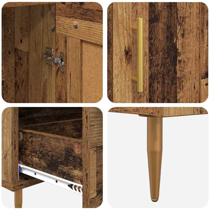Bufet cu sertar Lemn Vechi 69,5 x 31 x 115 cm Lemn compozit - WALTI WALTI