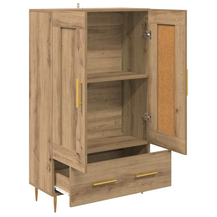 Bufet Stejar Artizanal 69,5 x 31 x 115 cm Lemn compozit - WALTI WALTI