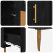 Bufet cu sertar Stejar Negru 69,5 x 31 x 115 cm Lemn compozit - WALTI WALTI
