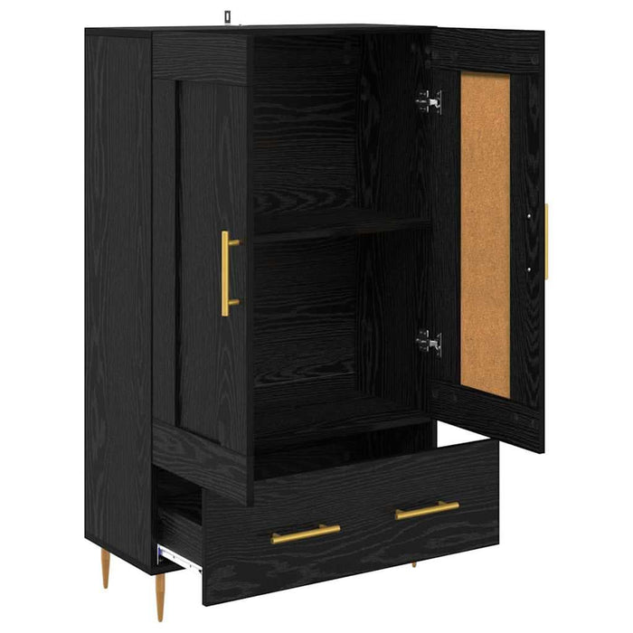Bufet cu sertar Stejar Negru 69,5 x 31 x 115 cm Lemn compozit - WALTI WALTI