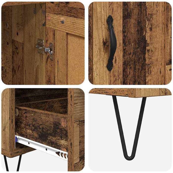 Bufet cu sertar Lemn Vechi 69,5 x 31 x 115 cm Lemn compozit - WALTI WALTI