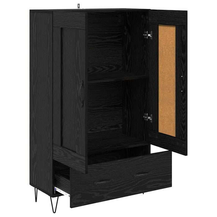 Bufet cu sertar Stejar Negru 69,5 x 31 x 115 cm Lemn compozit - WALTI WALTI