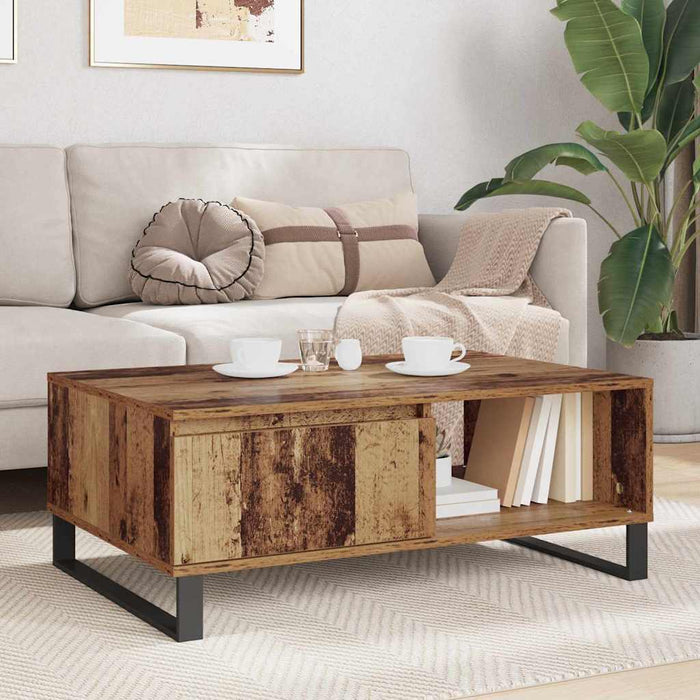 Masă de cafea Lemn Vechi 90 x 60 x 35 cm Lemn compozit - WALTI WALTI