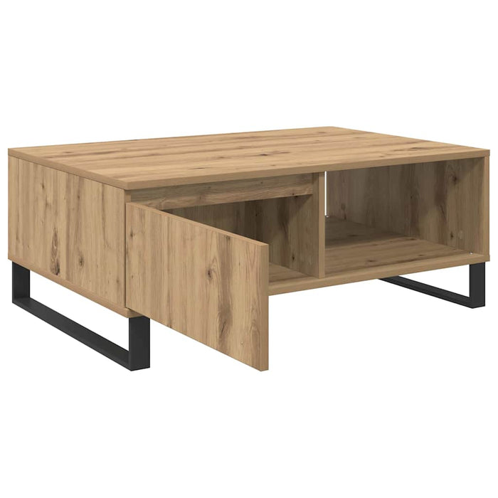 Masă de cafea Stejar Artizanal 90 x 60 x 35 cm Lemn compozit - WALTI WALTI