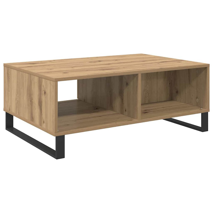 Masă de cafea Stejar Artizanal 90 x 60 x 35 cm Lemn compozit - WALTI WALTI