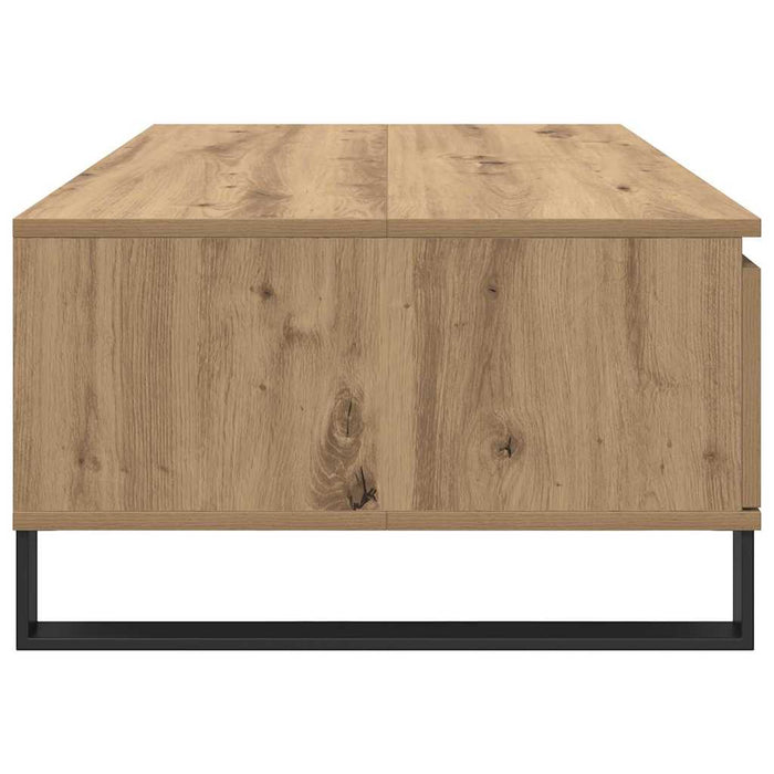 Masă de cafea Stejar Artizanal 90 x 60 x 35 cm Lemn compozit - WALTI WALTI