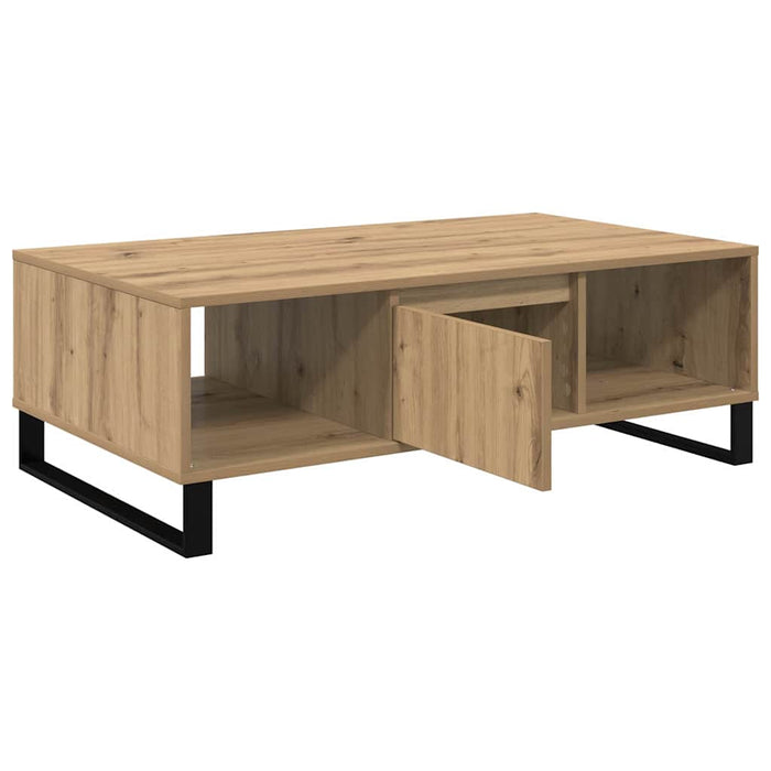 Masă de cafea Stejar Artizanal 104 x 60 x 35 cm Lemn compozit - WALTI WALTI