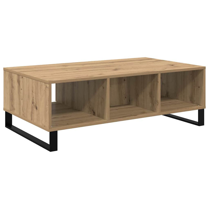Masă de cafea Stejar Artizanal 104 x 60 x 35 cm Lemn compozit - WALTI WALTI