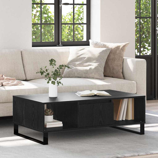 Masă de cafea Stejar Negru 104 x 60 x 35 cm Lemn compozit - WALTI WALTI