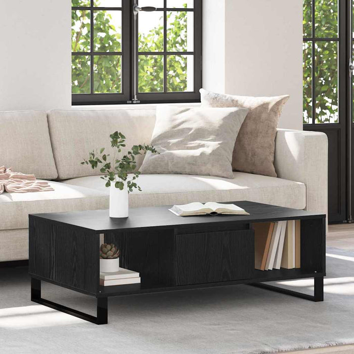 Masă de cafea Stejar Negru 104 x 60 x 35 cm Lemn compozit - WALTI WALTI