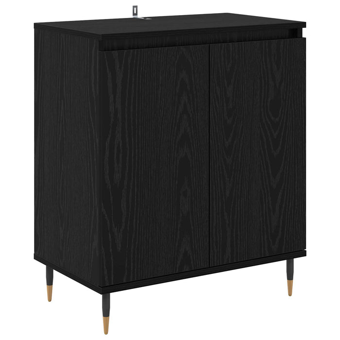 Bufet Stejar Negru 60 x 35 x 70 cm Lemn compozit - WALTI WALTI