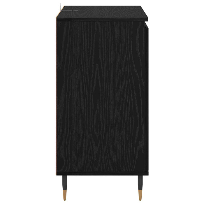 Bufet Stejar Negru 60 x 35 x 70 cm Lemn compozit - WALTI WALTI