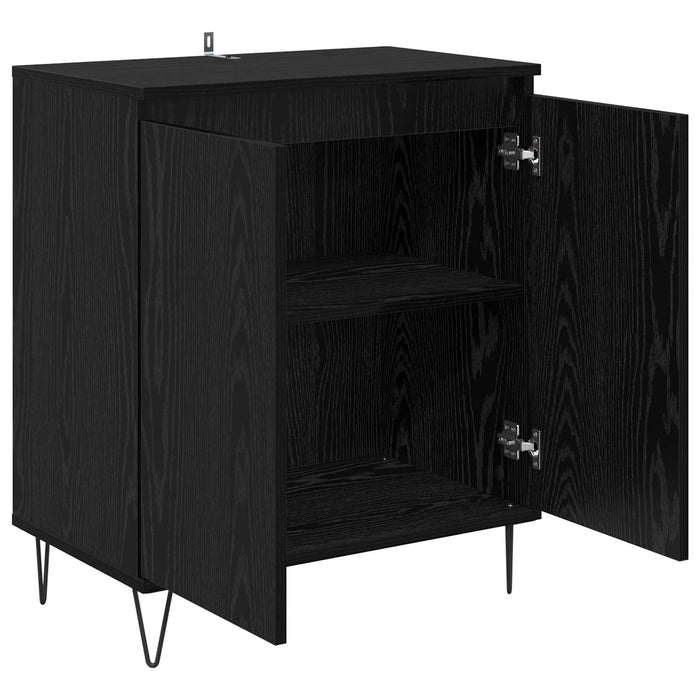 Bufet Stejar Negru 60 x 35 x 70 cm Lemn compozit - WALTI WALTI