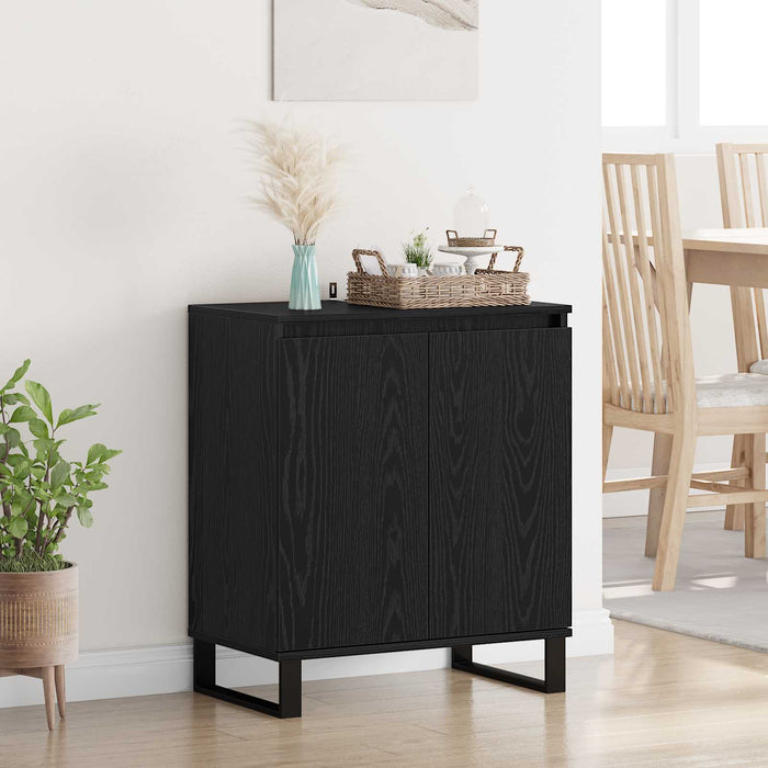 Bufet Stejar Negru 60 x 35 x 70 cm Lemn compozit - WALTI WALTI
