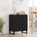 Bufet Stejar Negru 60 x 35 x 70 cm Lemn compozit - WALTI WALTI