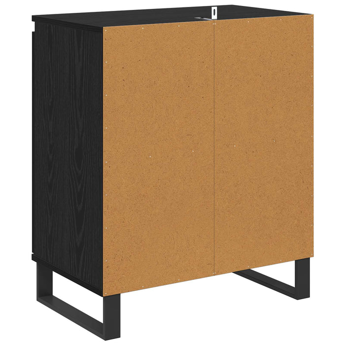 Bufet Stejar Negru 60 x 35 x 70 cm Lemn compozit - WALTI WALTI