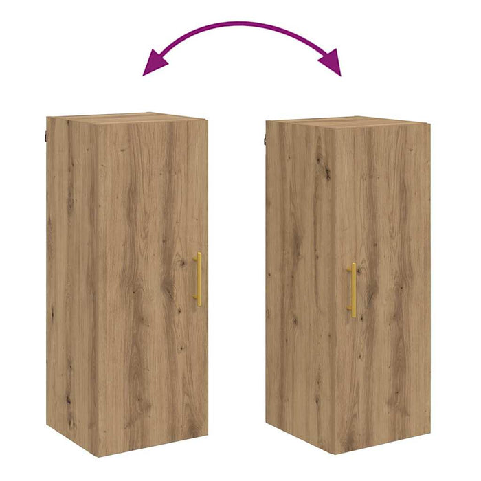 Dulap montat pe perete Stejar Artizanal 34,5 x 34 x 90 cm - WALTI WALTI