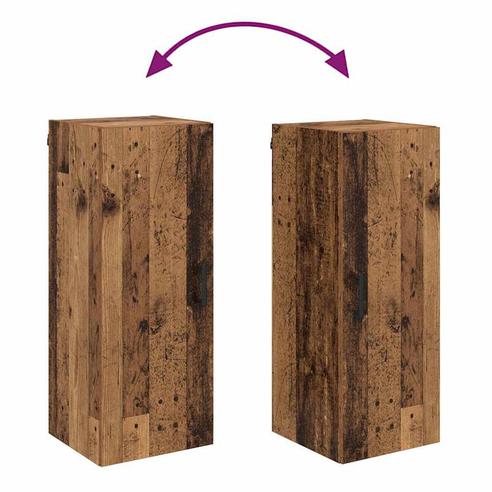 Dulap montat pe perete Lemn Vechi 34,5 x 34 x 90 cm - WALTI WALTI