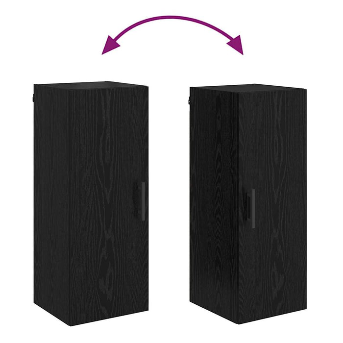 Dulap montat pe perete Stejar Negru 34,5 x 34 x 90 cm - WALTI WALTI