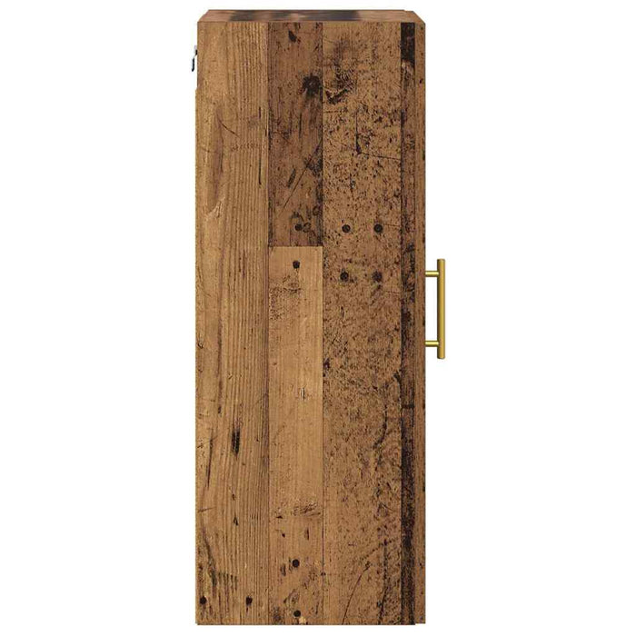 Dulap montat pe perete Lemn Vechi 34,5 x 34 x 90 cm - WALTI WALTI