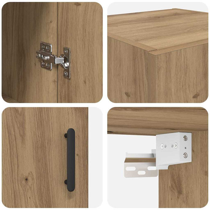 Dulap montat pe perete Stejar Artizanal 34,5 x 34 x 90 cm - WALTI WALTI