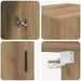 Dulap montat pe perete Stejar Artizanal 34,5 x 34 x 90 cm - WALTI WALTI