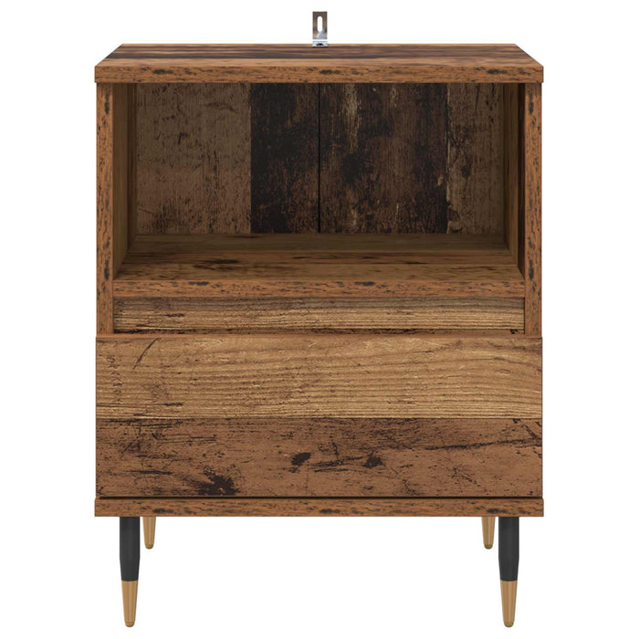 Dulap de noapte Lemn vechi 40 x 35 x 50 cm Lemn compozit - WALTI WALTI