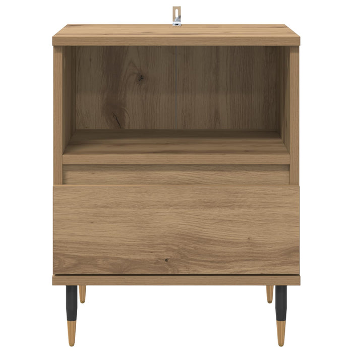 Dulap de noapte 2 buc. Stejar Artizanal 40 x 35 x 50 cm WALTI
