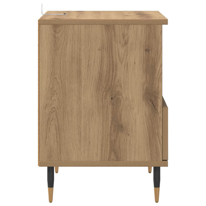 Dulap de noapte 2 buc. Stejar Artizanal 40 x 35 x 50 cm WALTI