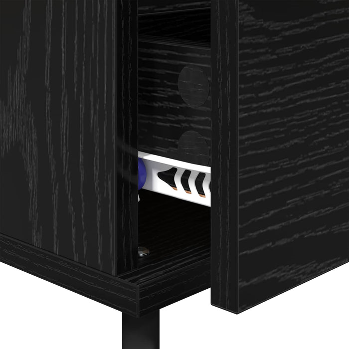 Dulap de noapte cu sertar 2 pcs Stejar Negru 40 x 35 x 50 cm - WALTI WALTI