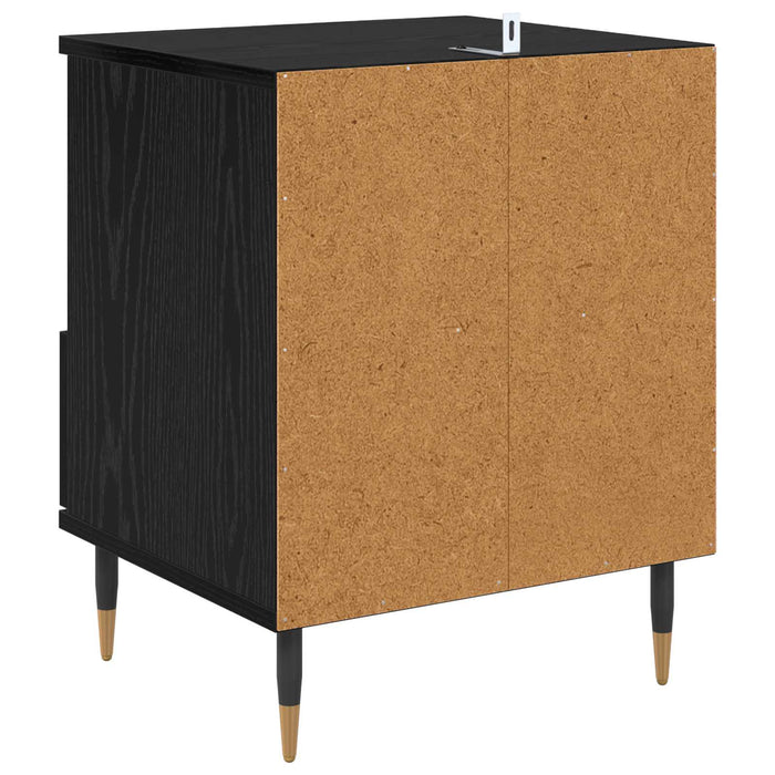 Dulap de noapte cu sertar 2 pcs Stejar Negru 40 x 35 x 50 cm - WALTI WALTI